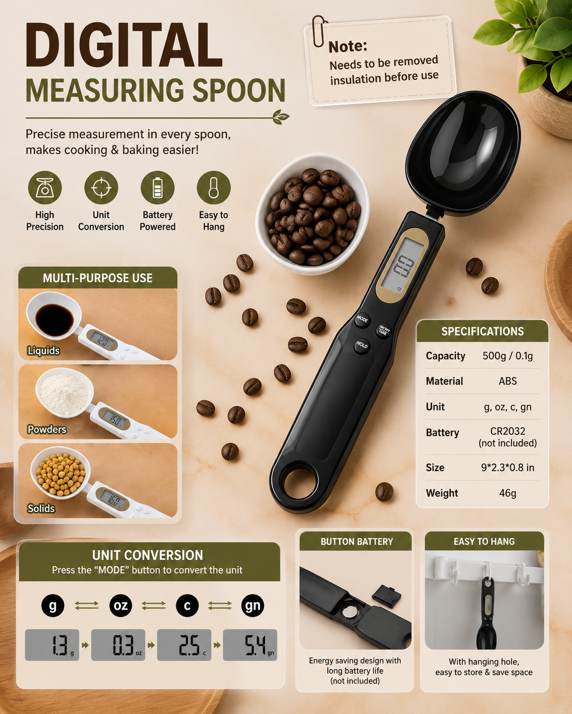 Digital Measuring Spoon Scale π€β¨