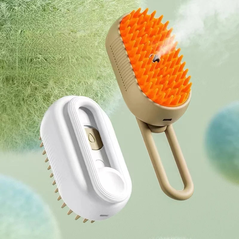 🐾 Prime Zyro Steam Grooming Brush – Soft Care for Happy Pets