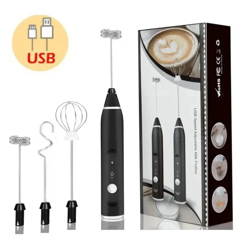 ☕✨ PRIME ZYRO Rechargeable Milk Frother ✨☕