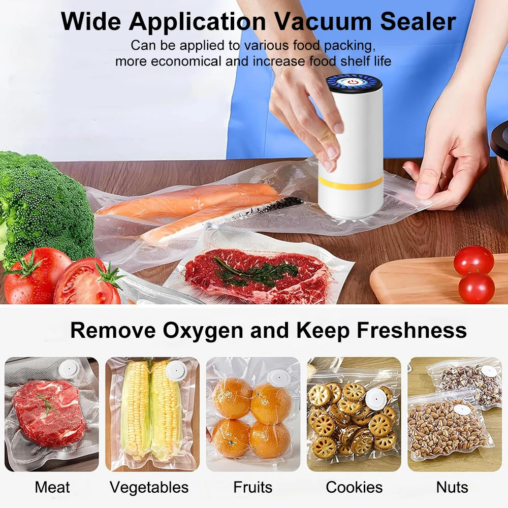 ✨ Prime Zyro Vacuum Sealer Bags – Keep Food Fresh 5X Longer