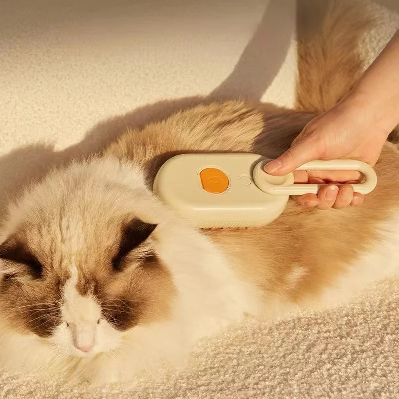 🐾 Prime Zyro Steam Grooming Brush – Soft Care for Happy Pets