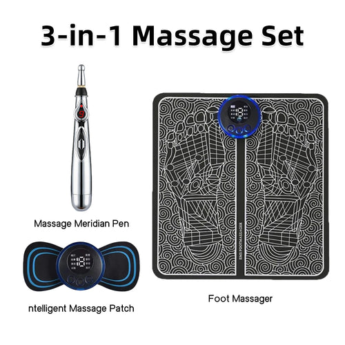Prime Zyro™ 3-In-1 Smart Massage Set – Relax, Recover & Recharge