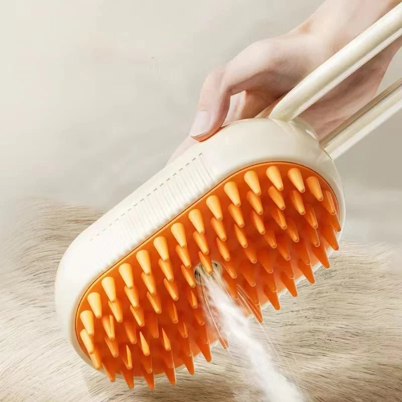 🐾 Prime Zyro Steam Grooming Brush – Soft Care for Happy Pets