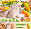 🐾 Steamy Cat Brush – Gentle Grooming Your Cat Will Love