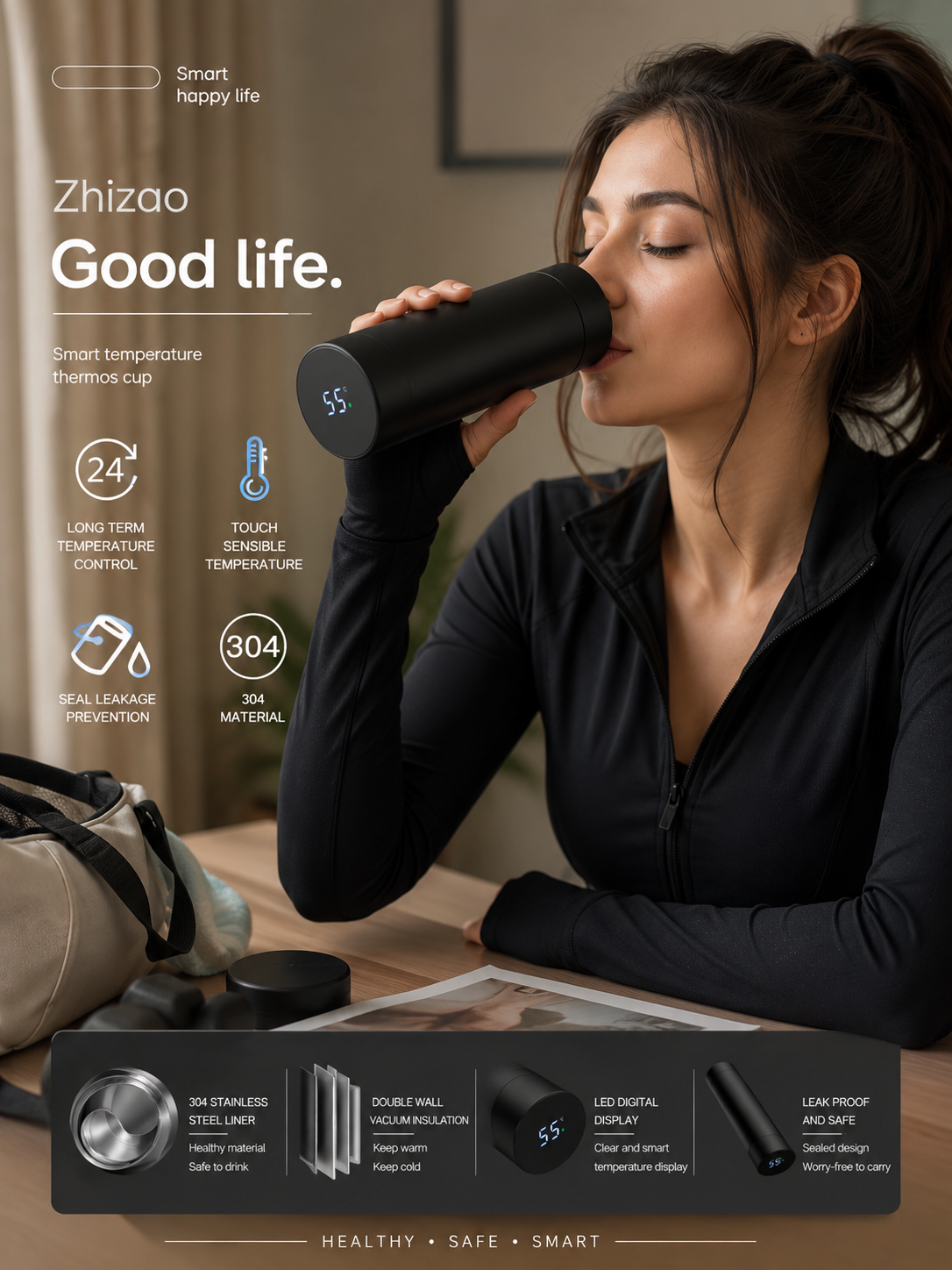 Smart Temperature Thermos Bottle 🌡️✨
